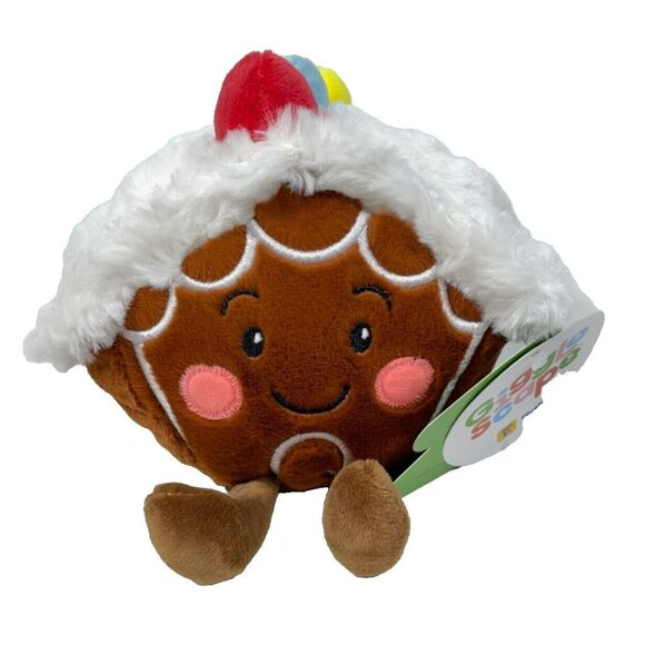 Gigglescape 6" Gingerbread House Soft Plush Toy Brown - Picture 3 of 12